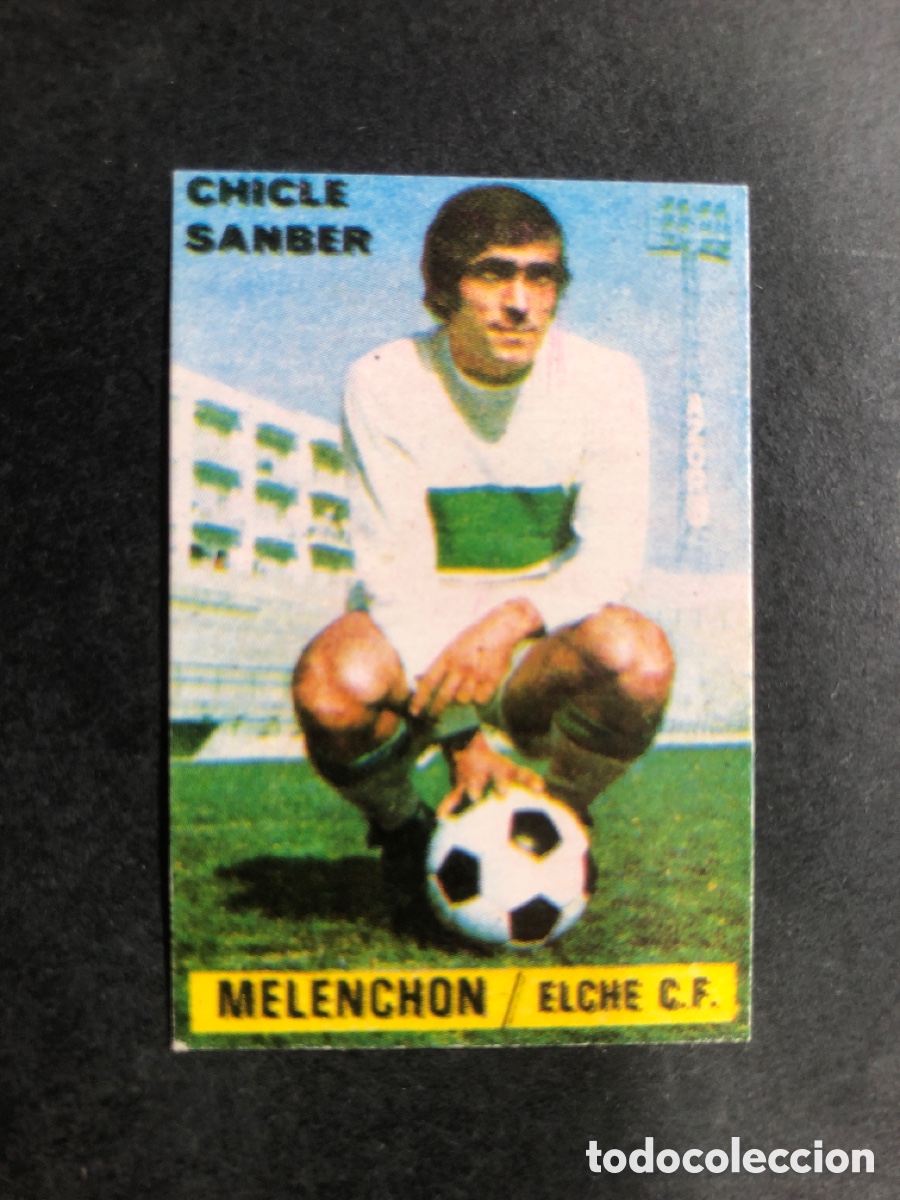 Football Stickers: CROMO FUTBOL SIN PEGAR MELENCHOR ELCHE C.F CHICLE SANBER