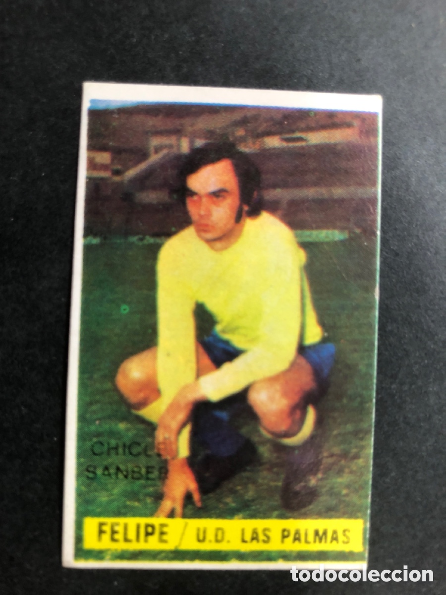 Football Stickers: CROMO FUTBOL SIN PEGAR FELIPE LAS PALMAS CHICLE SANBER