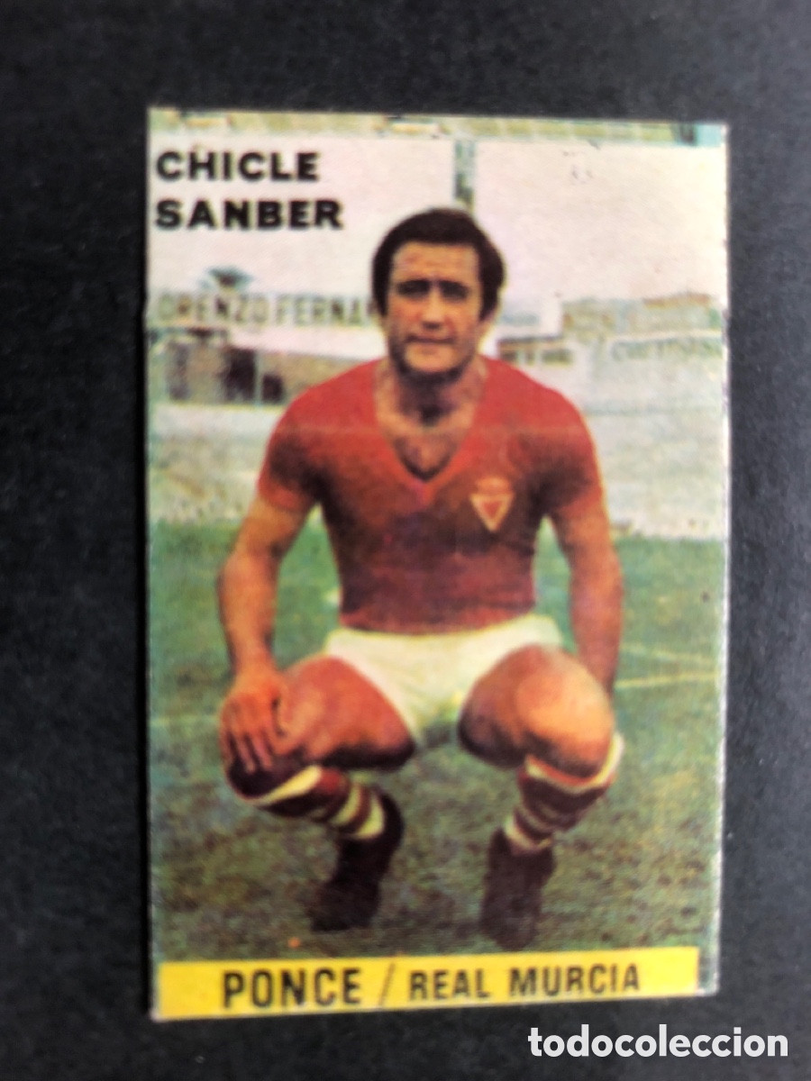 Figurine di Calcio: CROMO FUTBOL SIN PEGAR PONCE R.MURCIA CHICLE SANBER
