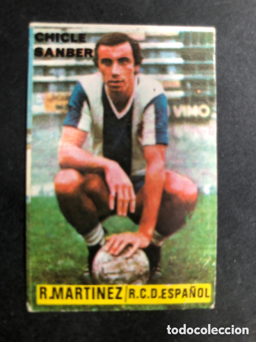 Figurine di Calcio: CROMO FUTBOL DESPEGADO R. MARTINEZ ESPA&Ntilde;OL CHICLE SANBER