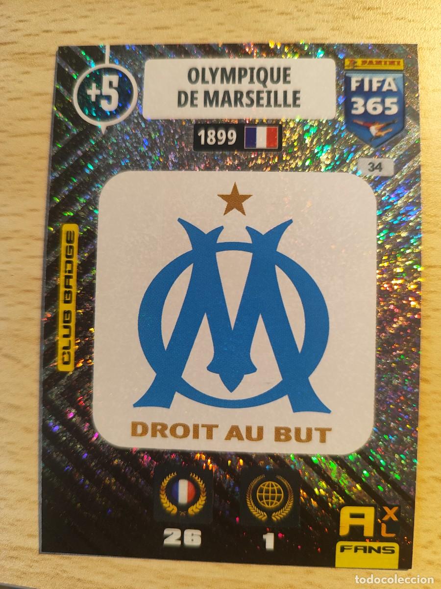 Cromos de Futebol: 34 FIFA 365 2021 ADRENALYN XL CLUB BADGE ESCUDO OLYMPIQUE DE MARSEILLE CLUB BADGE PANINI 21 2020 20