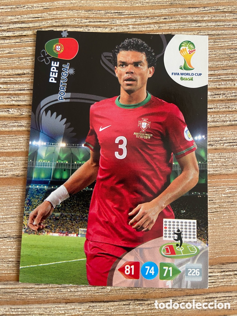 Figurine di Calcio: PEPE PORTUGAL ADRENALYN XL BRASIL 2014 WORLD CUP MUNDIAL FUTBOL 14