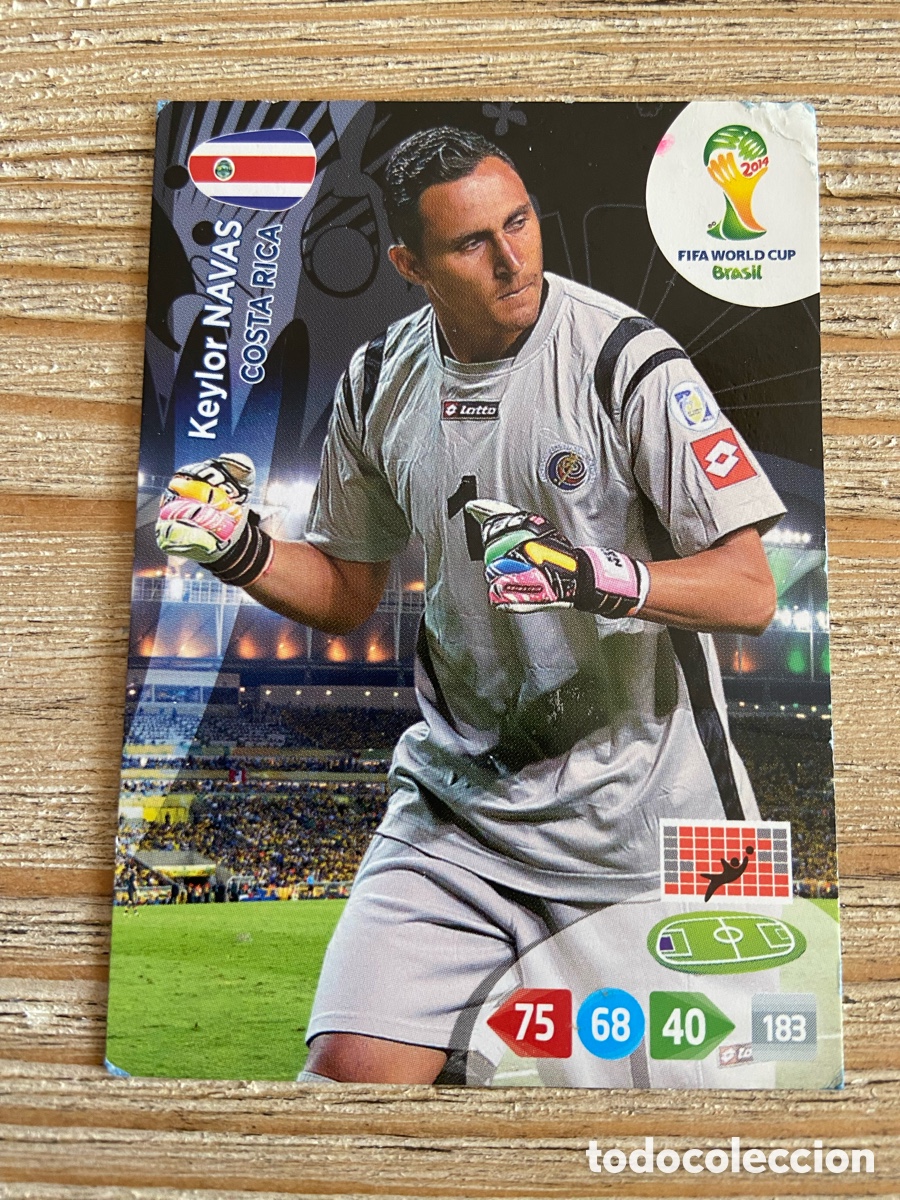 Figurine di Calcio: KEYLOR NAVAS COSTA RICA ADRENALYN XL BRASIL 2014 WORLD CUP MUNDIAL FUTBOL 14