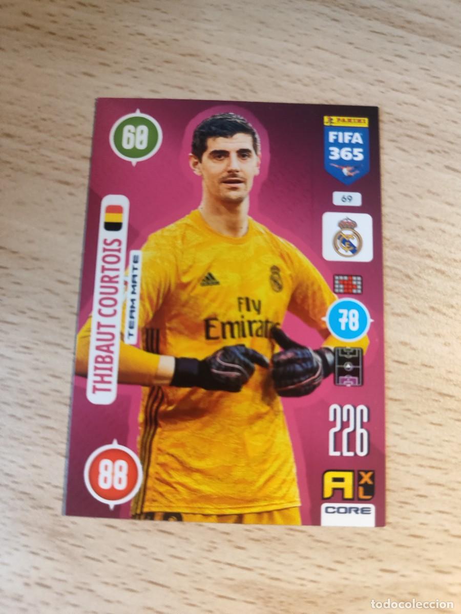 Cromos de F&uacute;tbol: 69 FIFA 365 2021 ADRENALYN XL THIBAUT COURTOIS REAL MADRID CF TEAM MATES PANINI 21 2020 20