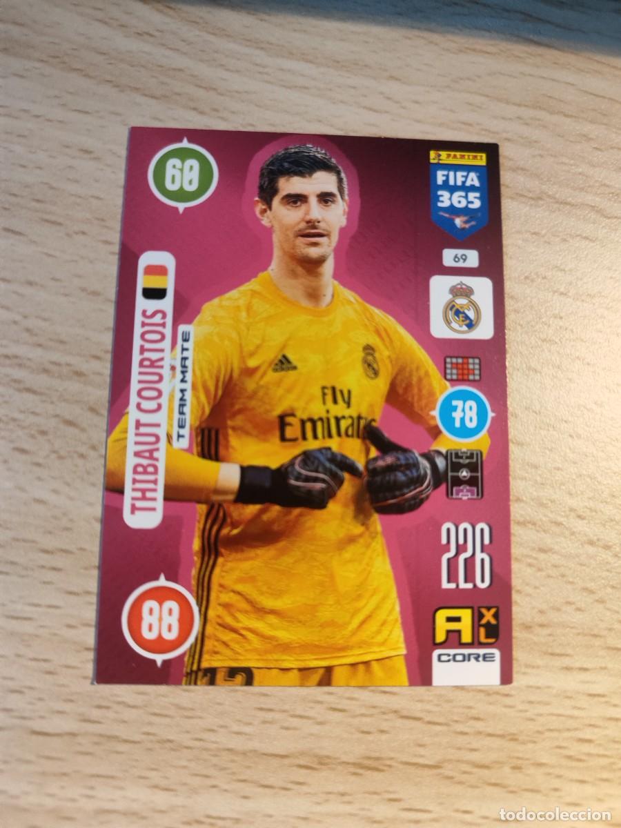 Cromos de F&uacute;tbol: 69 FIFA 365 2021 ADRENALYN XL THIBAUT COURTOIS REAL MADRID CF TEAM MATES PANINI 21 2020 20