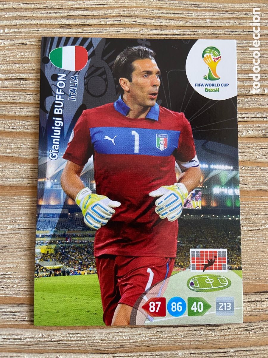 Football Stickers: BUFFON ITALIA ADRENALYN XL BRASIL 2014 WORLD CUP MUNDIAL FUTBOL 14