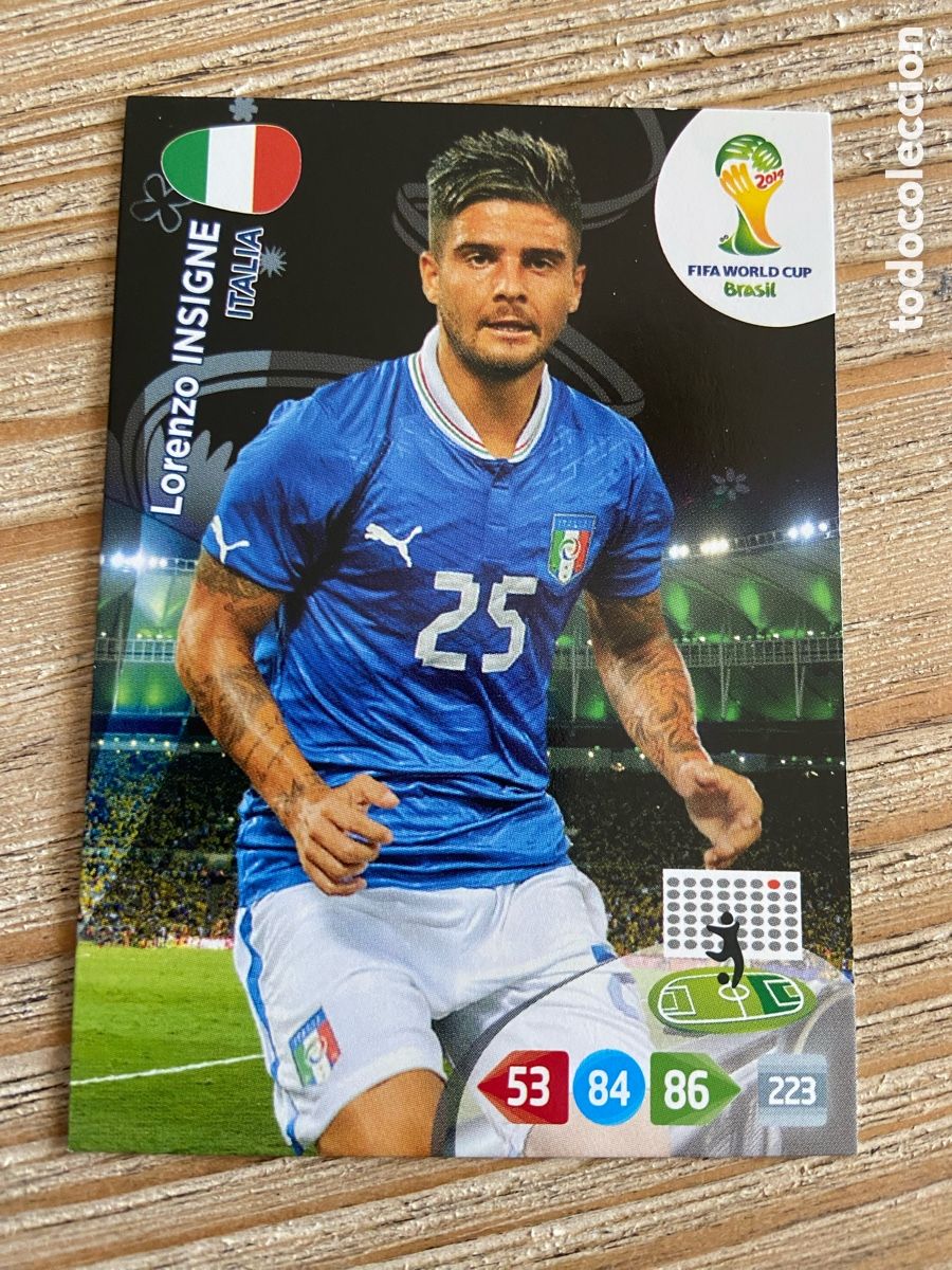Football Stickers: INSIGNE ITALIA ADRENALYN XL BRASIL 2014 WORLD CUP MUNDIAL FUTBOL 14