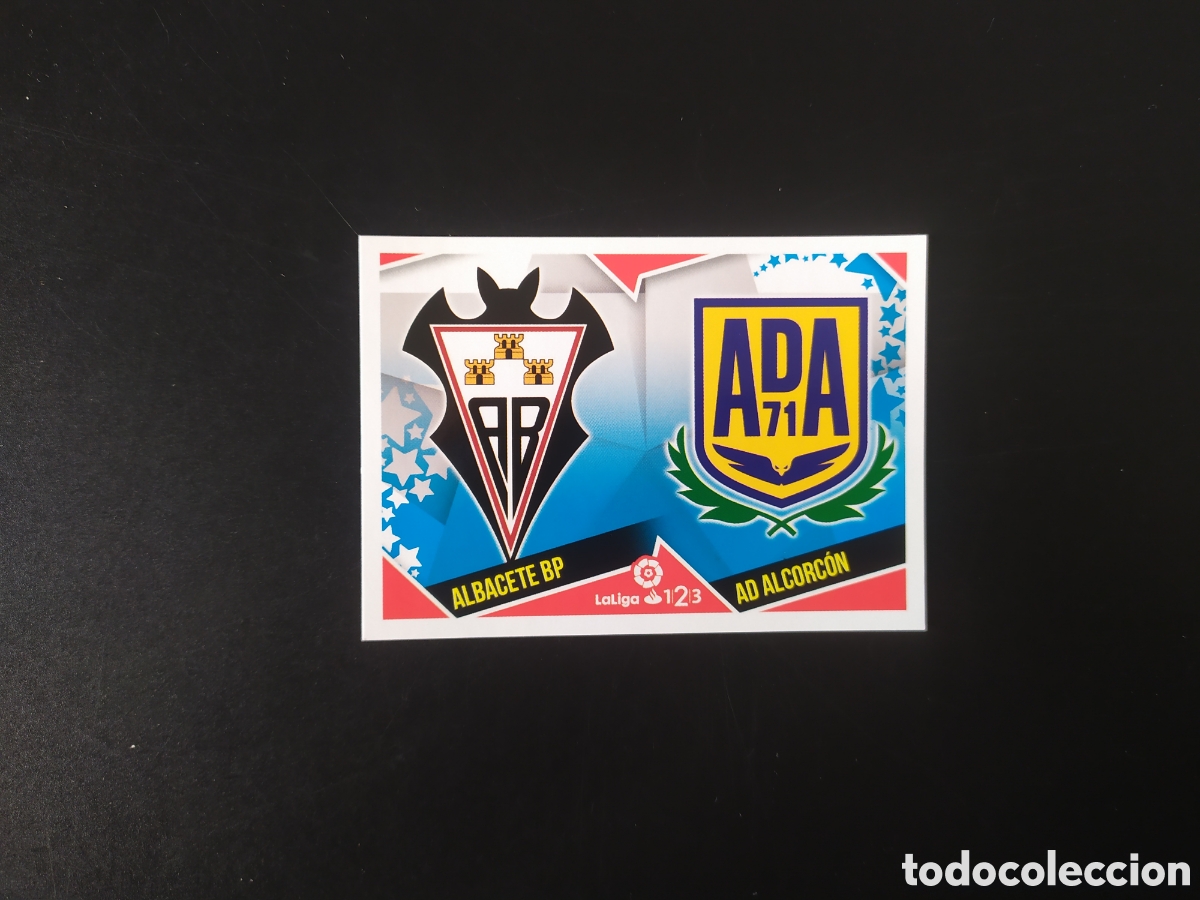 Fu&szlig;ball-Sticker: Liga este 2018 2019 18 19 panini escudos Liga 1/2/3 n&deg; 1 Albacete Alcorc&oacute;n