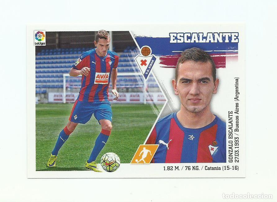 Cromos de f&uacute;tbol: EDICIONES ESTE 2015/2016 14 ESCALANTE EIBAR NUEVO PERFECTO - Foto 1