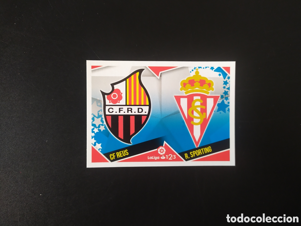 Cartes &agrave; collectionner de Football: Liga este 2018 2019 18 19 panini escudos Liga 1/2/3 n&deg; 10 Reus Sporting Gij&oacute;n