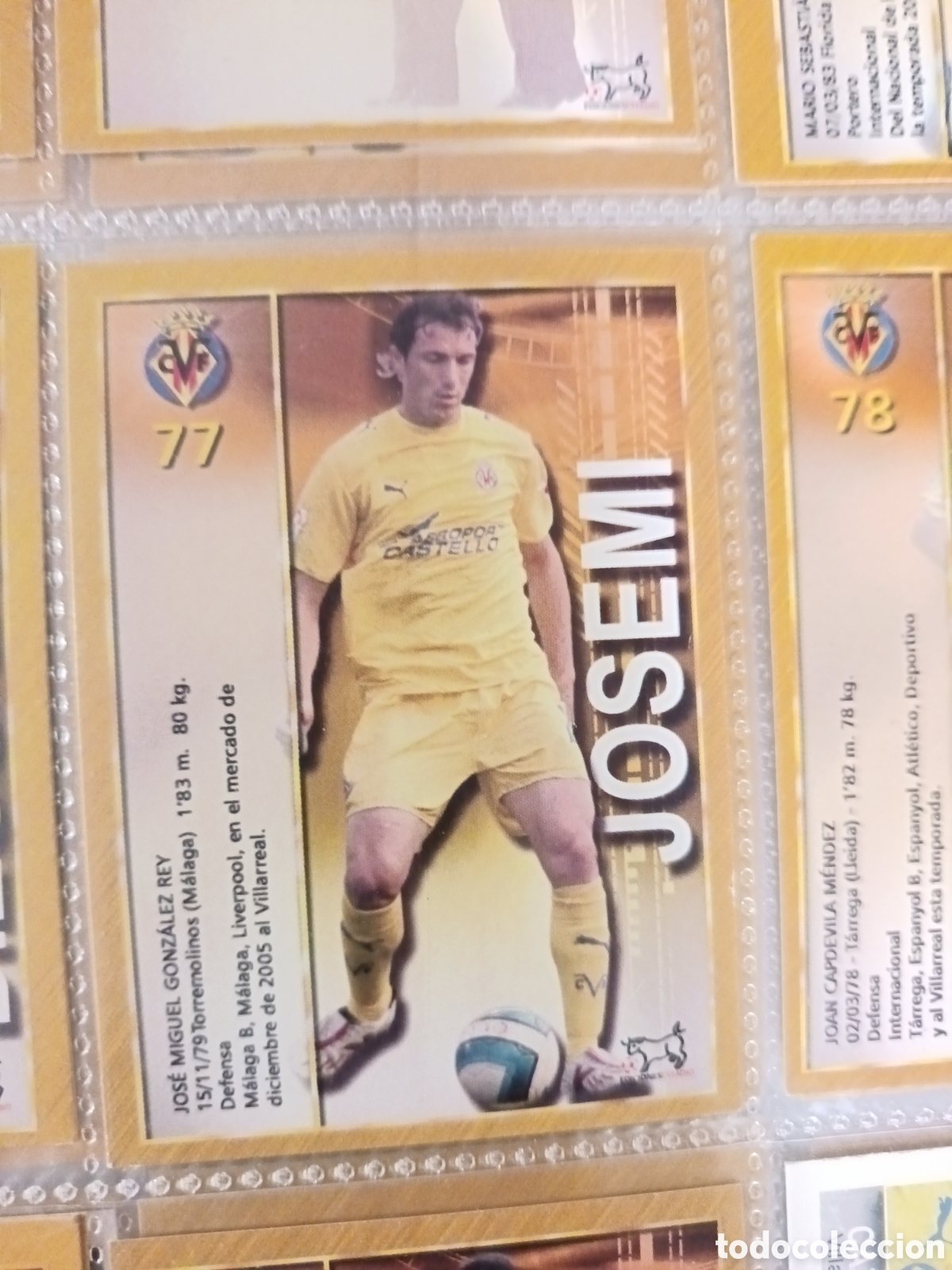 Football Stickers: 77 Josemi mundicromo 2007/2008 ediciones estadio 07/08