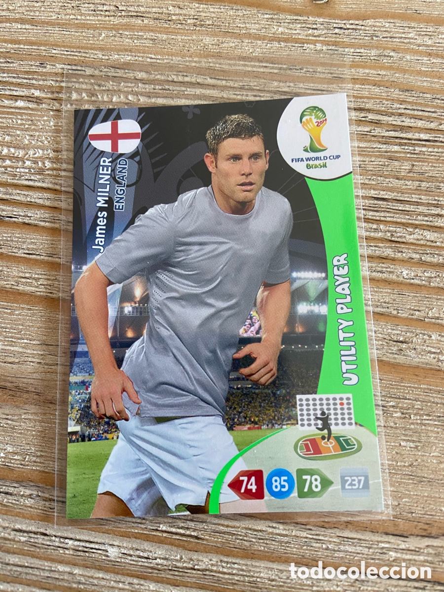 Figurine di Calcio: MILNER INGLATERRA UTILITY PLAYER ADRENALYN XL BRASIL 2014 WORLD CUP MUNDIAL FUTBOL 14