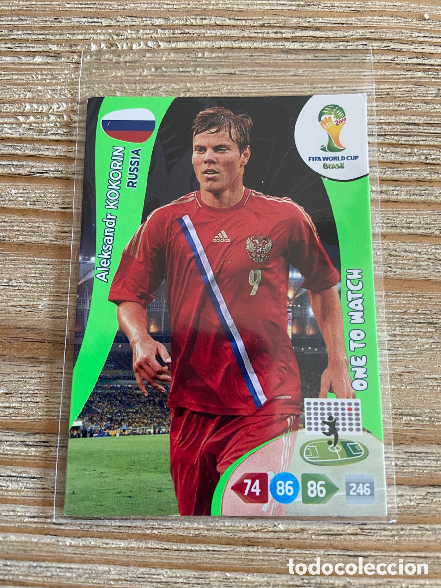Fu&szlig;ball-Sticker: KOKORIN RUSIA ONE TO MATCH ADRENALYN XL BRASIL 2014 WORLD CUP MUNDIAL FUTBOL 14