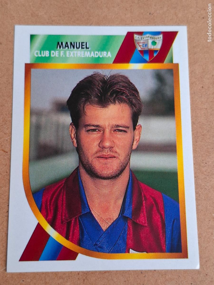 Football Stickers: ESTE 94 95 1994 1995 2&ordf; DIVISI&Oacute;N - MANUEL - C.F. EXTREMADURA ( NUNCA PEGADO )