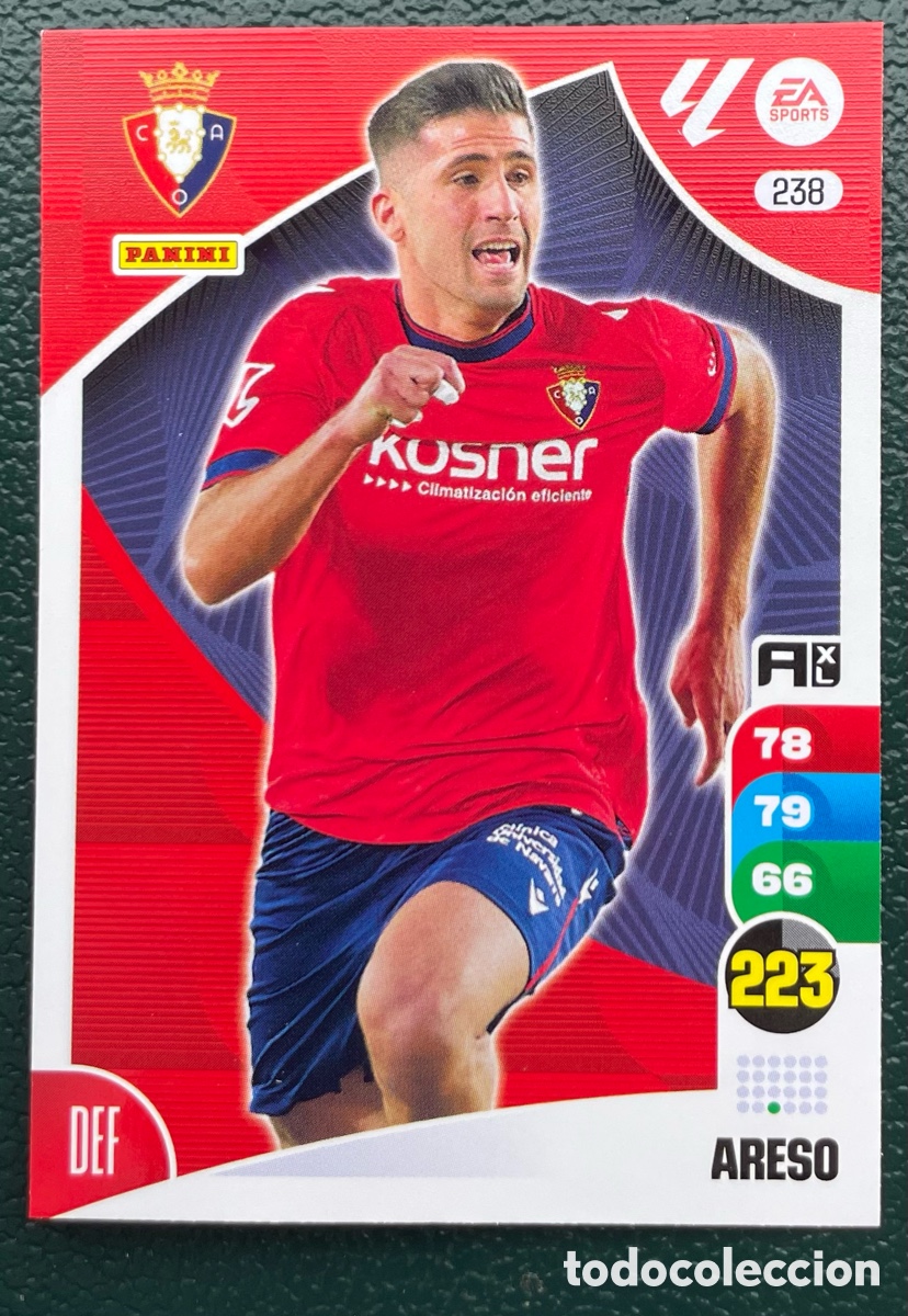 Cromos de F&uacute;tbol: 238 ARESO OSASUNA FICHAS ALBUM ADRENALYN XL 2024 2025 24 25