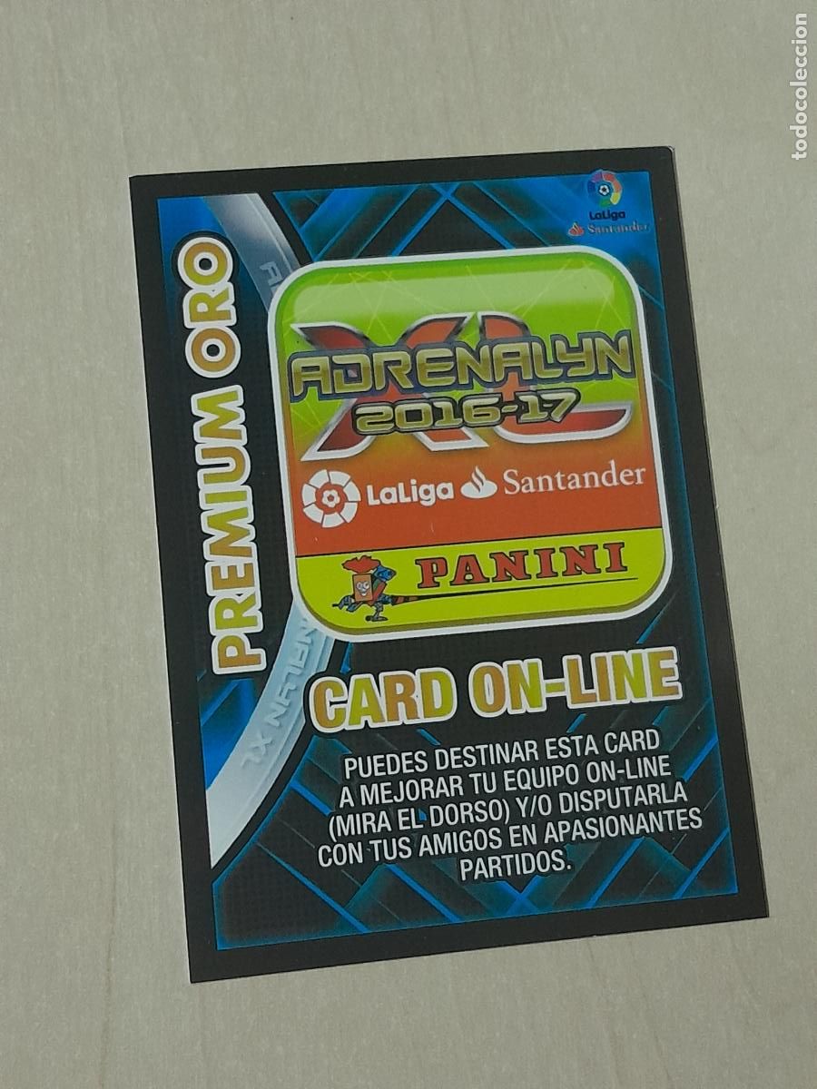Fu&szlig;ball-Sticker: FICHA CARD ON LINE - ADRENALYN 16 17 - PANINI 2016 - 17 - CROMO - PREMIUM ORO