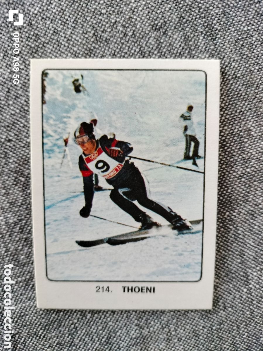 Cromos de Futebol: Cromo 214 Thoeni Keisa Campeones del deporte mundial 1974
