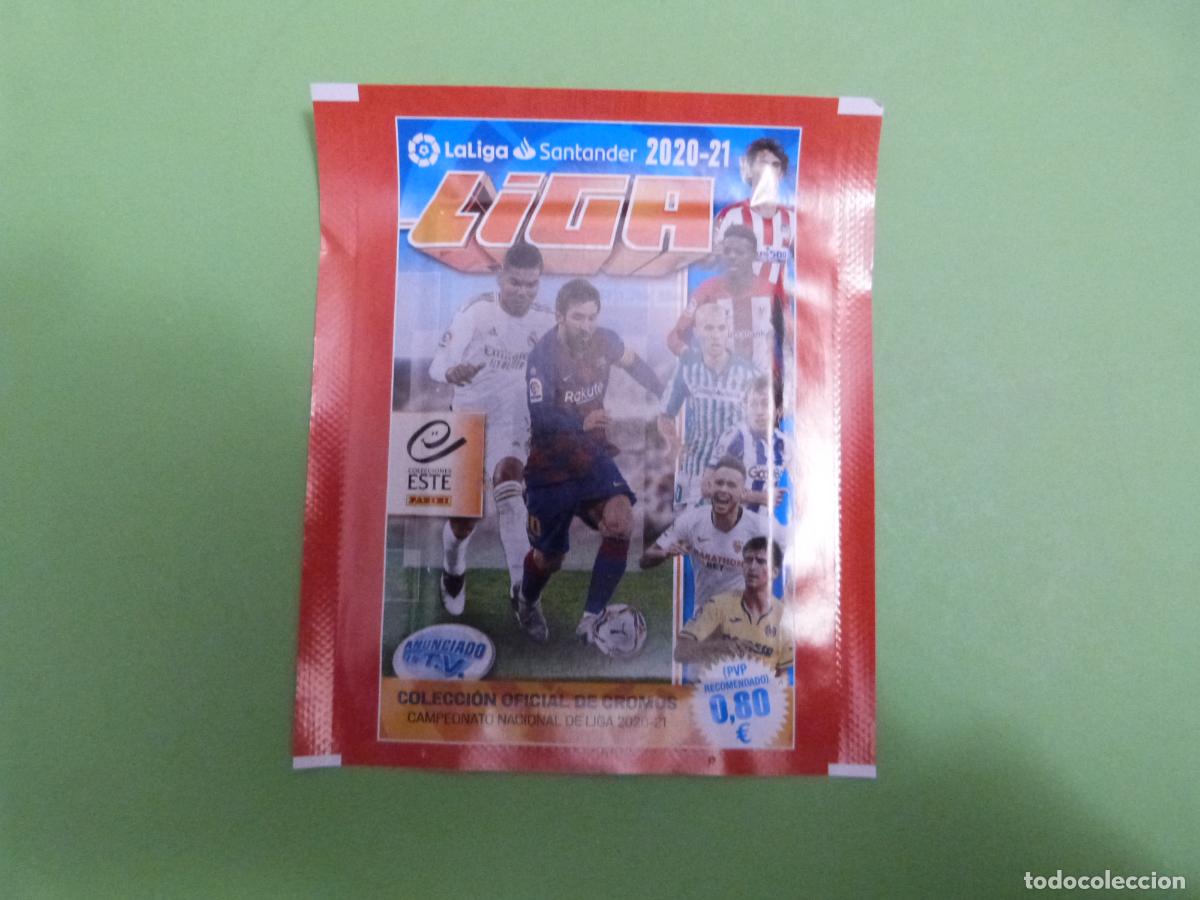 Cromos de f&uacute;tbol: SOBRE CROMOS DE F&Uacute;TBOL SIN ABRIR LIGA ESTE 2020-2021/20-21
