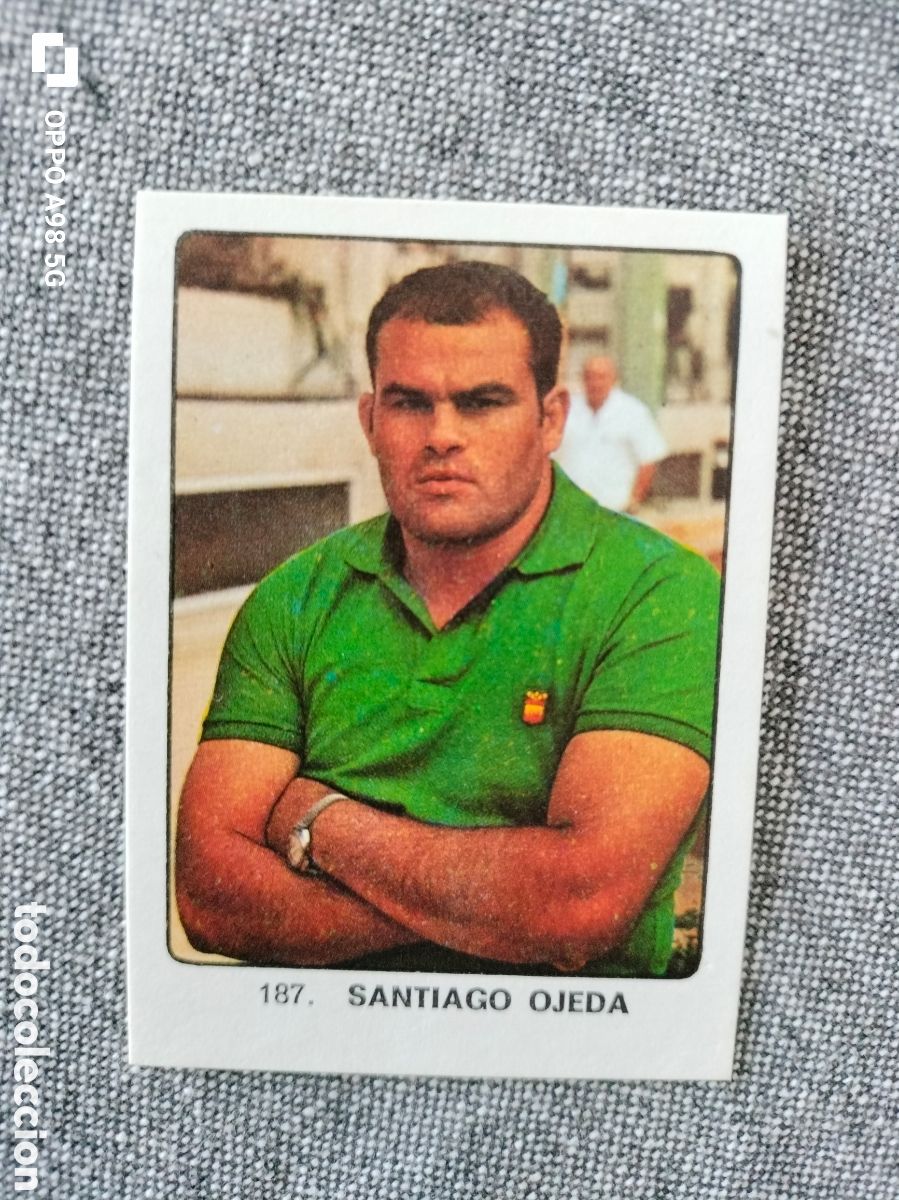 Cromos de Futebol: Cromo 187 Santiago Ojeda Keisa Campeones del deporte mundial 1974