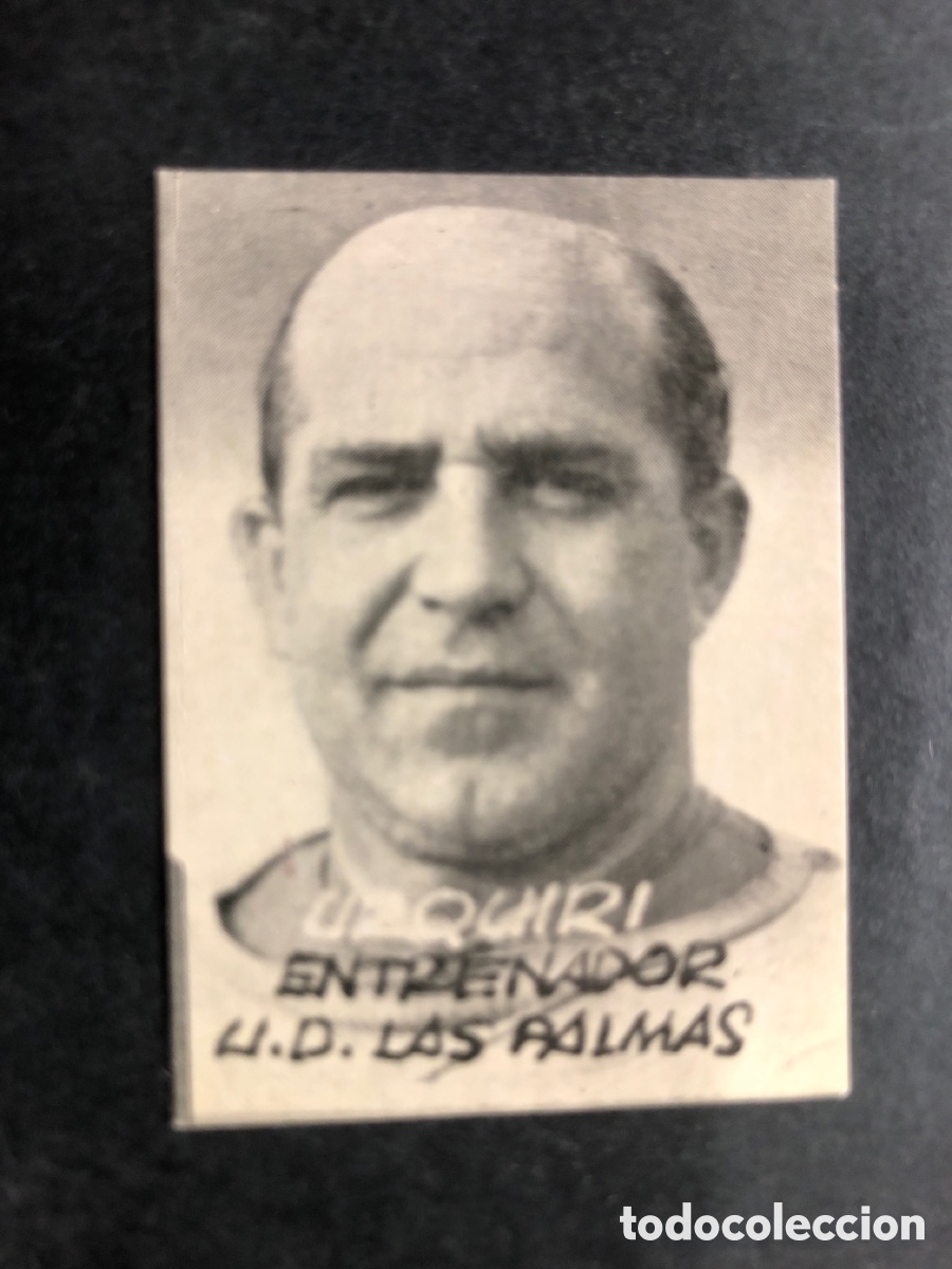 Figurine di Calcio: CROMO FUTBOL SIN PEGAR URQUIRI U.D LAS PALMAS FIGURAS DEL FUTBOL LIGA 1957