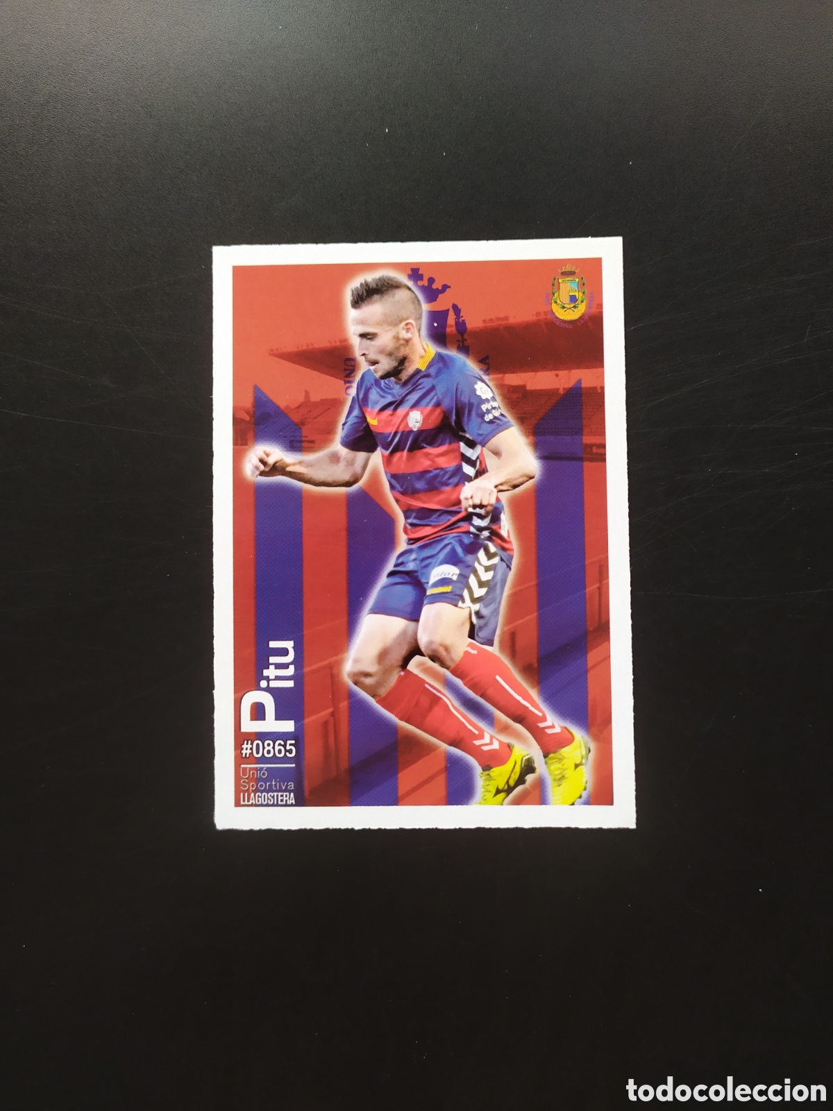 Fu&szlig;ball-Sticker: Mundicromo fichas Liga 2015 2016 15 16 Pitu n&deg; 865 Llagostera