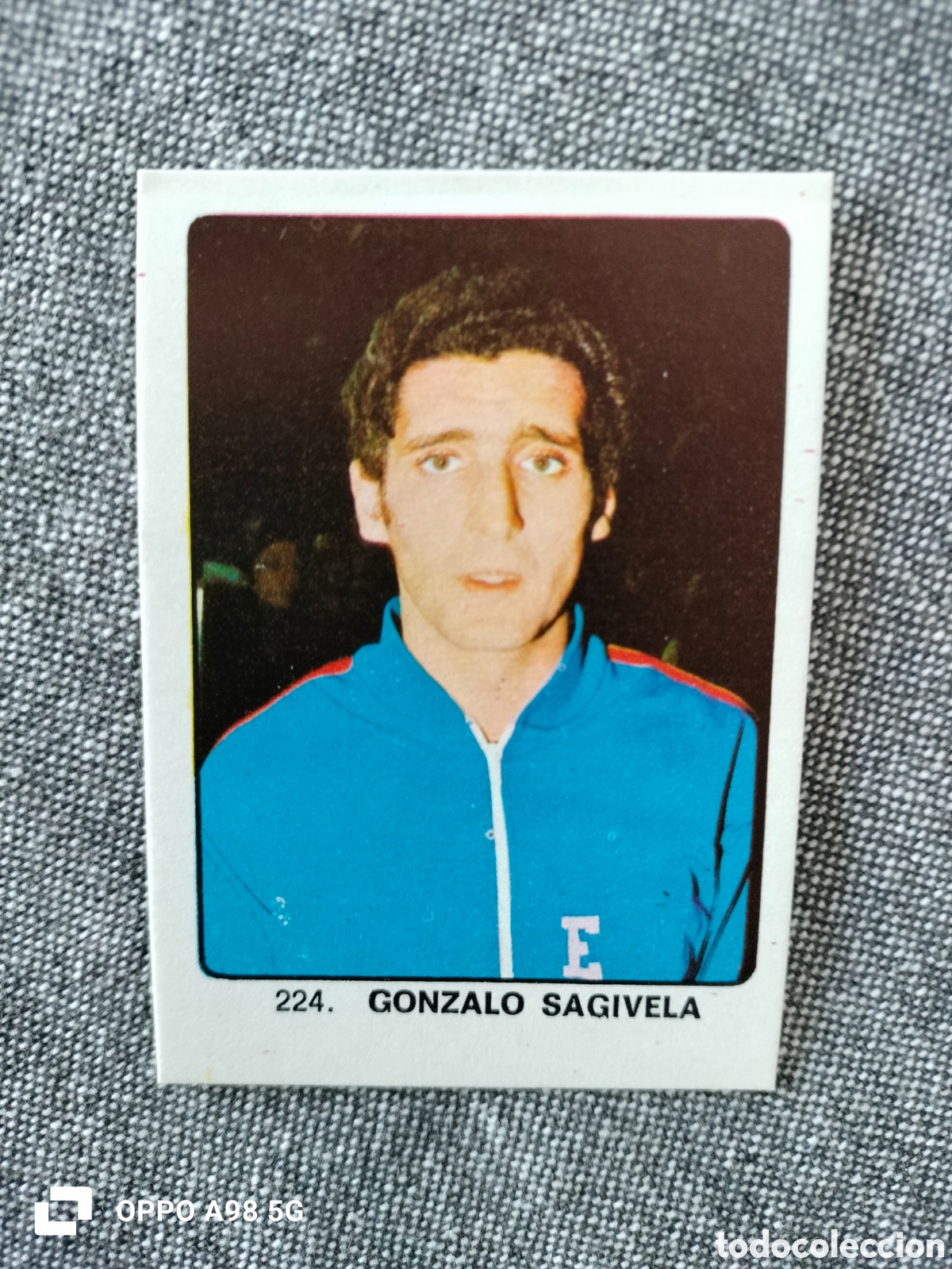 Cromos de Futebol: Cromo 224 Gonzalo Sagivela Keisa Campeones del deporte mundial 1974