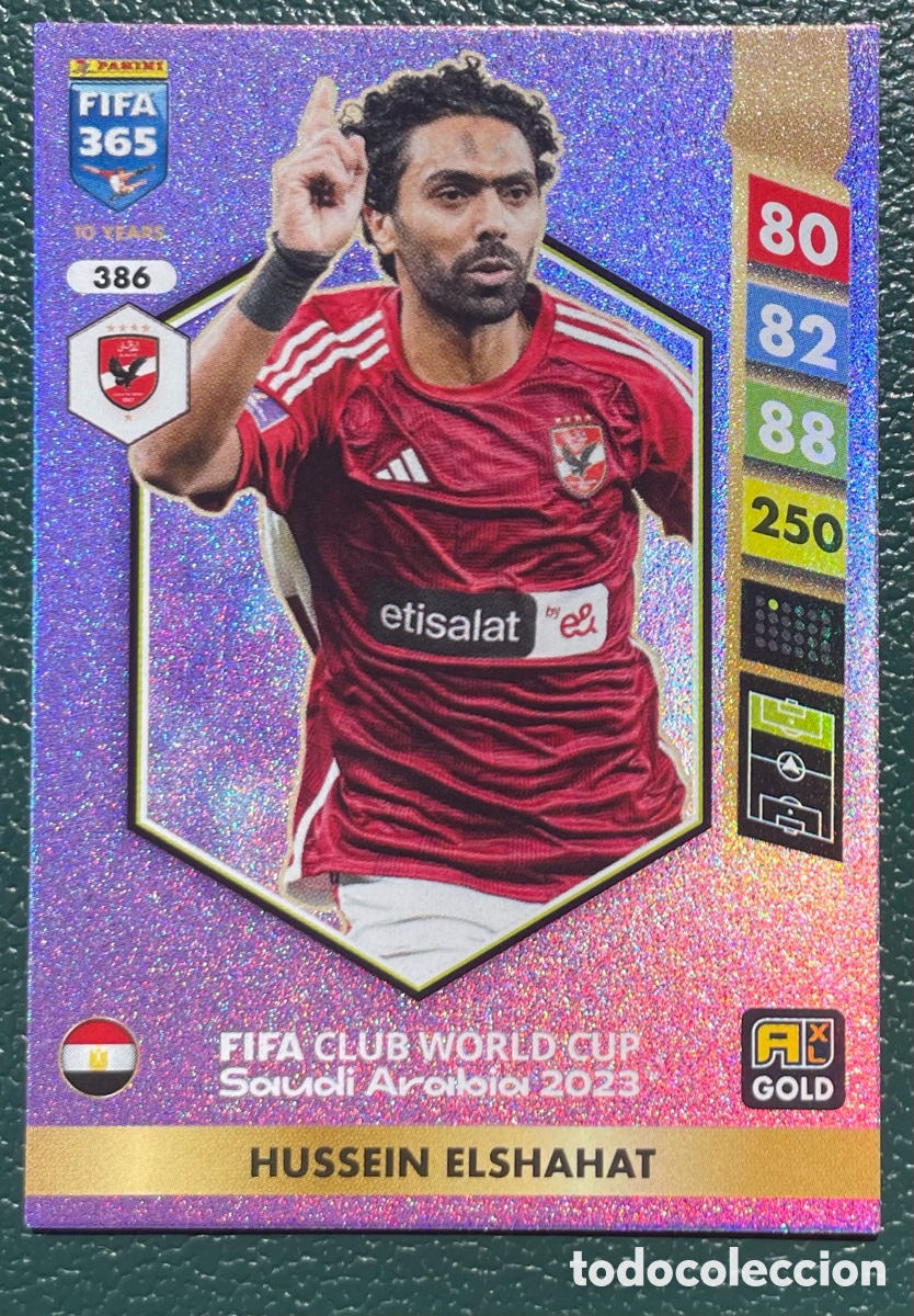 Football Stickers: 386 HUSSEIN ELSHAHAT AL AHLY FICHAS ALBUM ADRENALYN XL FIFA 365 2024 2025 24 25