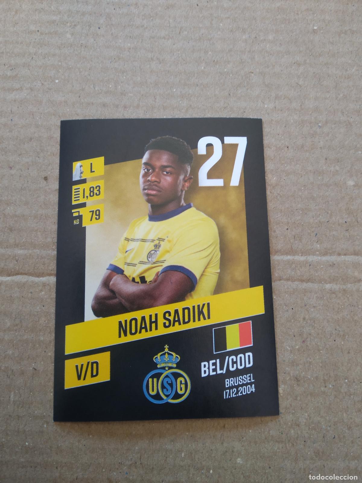 Cromos de Futebol: 246 NOAH SADIKI Union SG CROMO FUTBOL PANINI LIGA BELGICA 23-24 PRO LEAGUE 2023-2024
