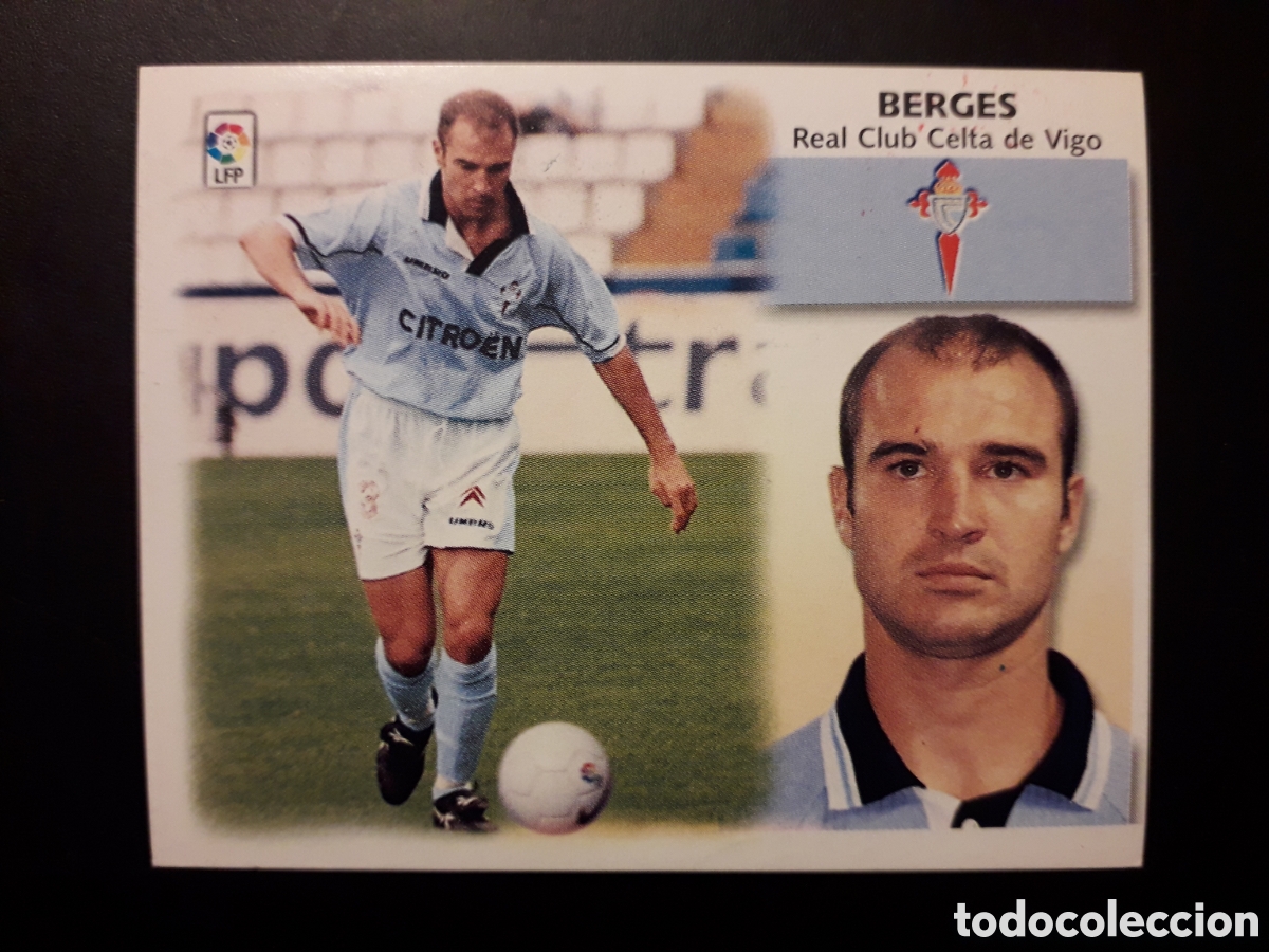 Cromos de f&uacute;tbol: BERGES CELTA DE VIGO ED ESTE 99 00 1999 2000 SIN PEGAR, PEDIDO M&Iacute;NIMO 3&euro;