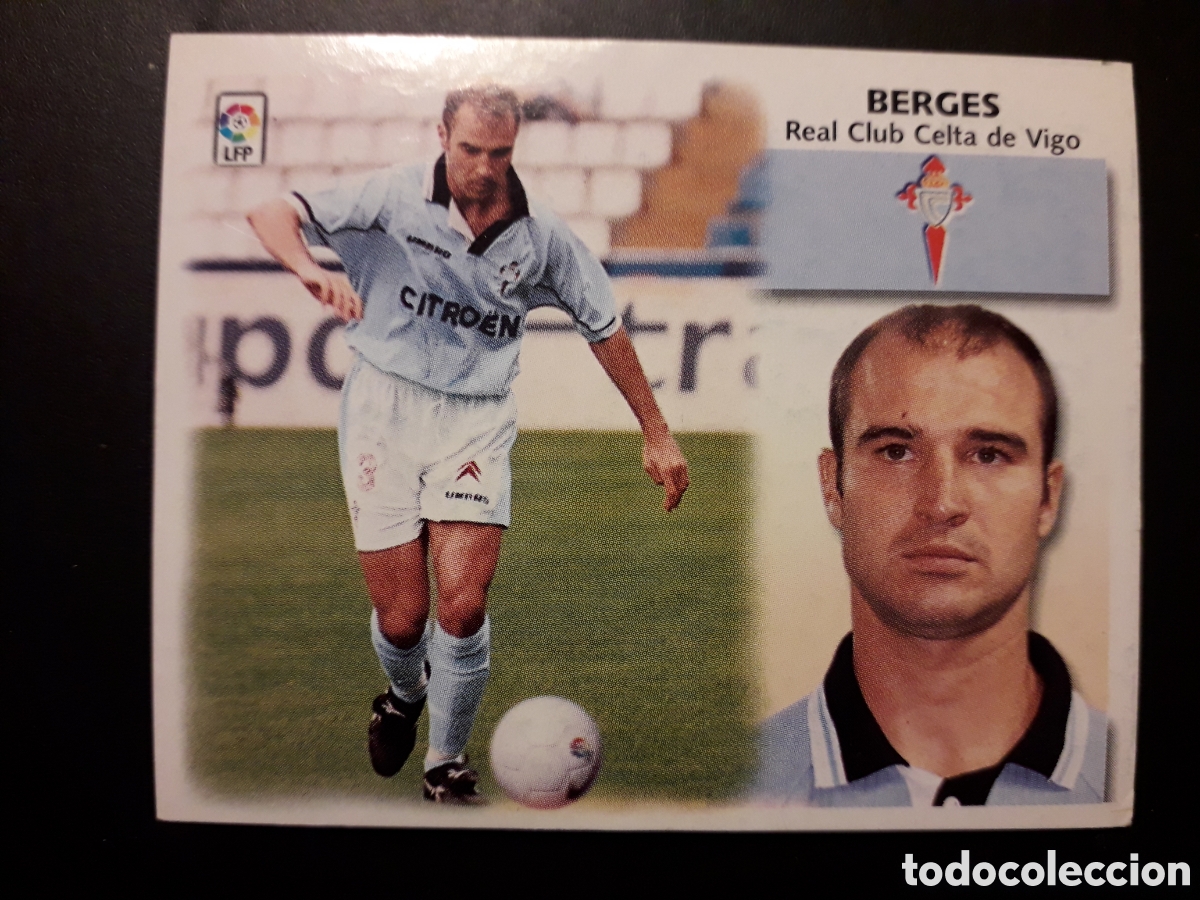 Cromos de f&uacute;tbol: BERGES CELTA DE VIGO ED ESTE 99 00 1999 2000 SIN PEGAR, PEDIDO M&Iacute;NIMO 3&euro;