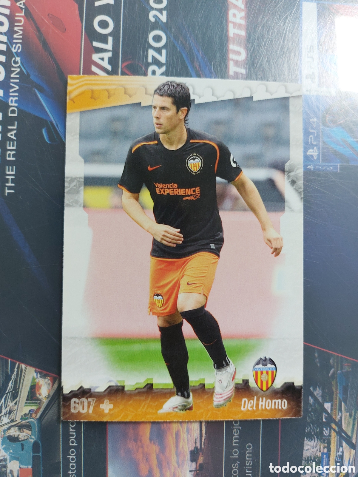Fu&szlig;ball-Sticker: 607 + DEL HORNO (VALENCIA) FICHAJE UH &Uacute;LTIMA HORA - CROMO FICHAS LIGA 08 09 MUNDICROMO 2008 2009