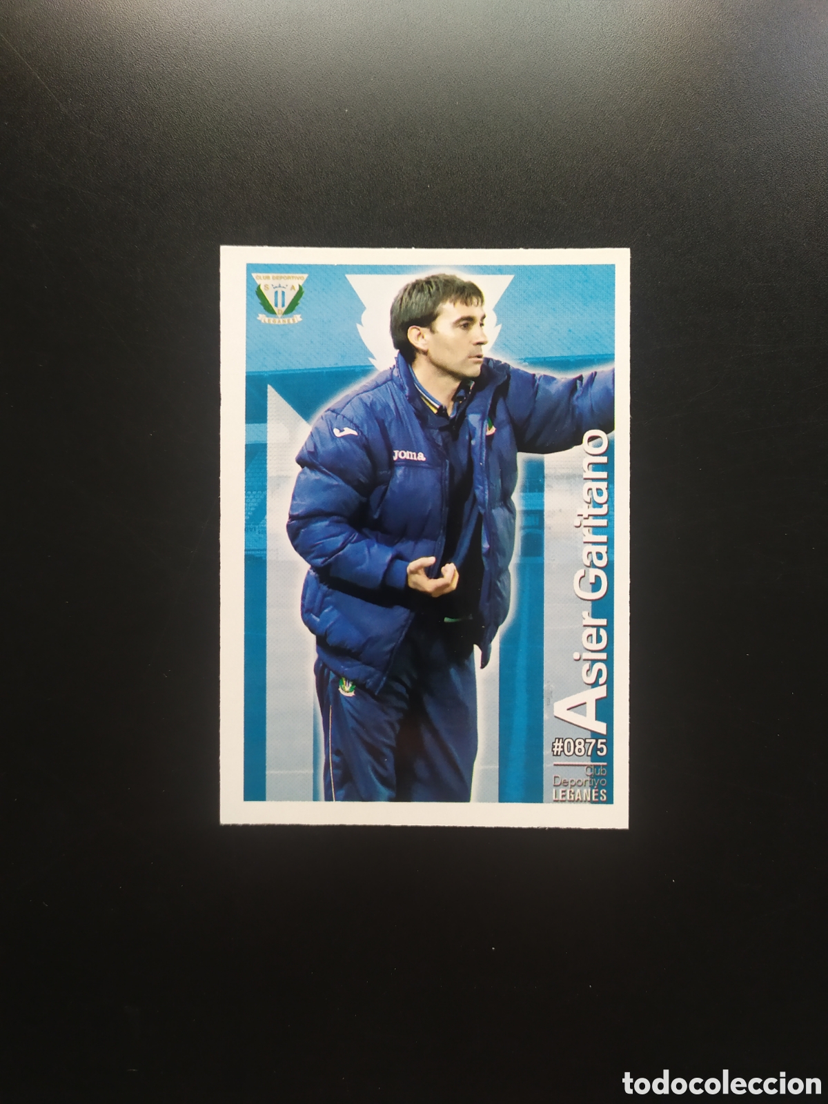 Fu&szlig;ball-Sticker: Mundicromo fichas Liga 2015 2016 15 16 Asier Garitano n&deg; 875 Leganes