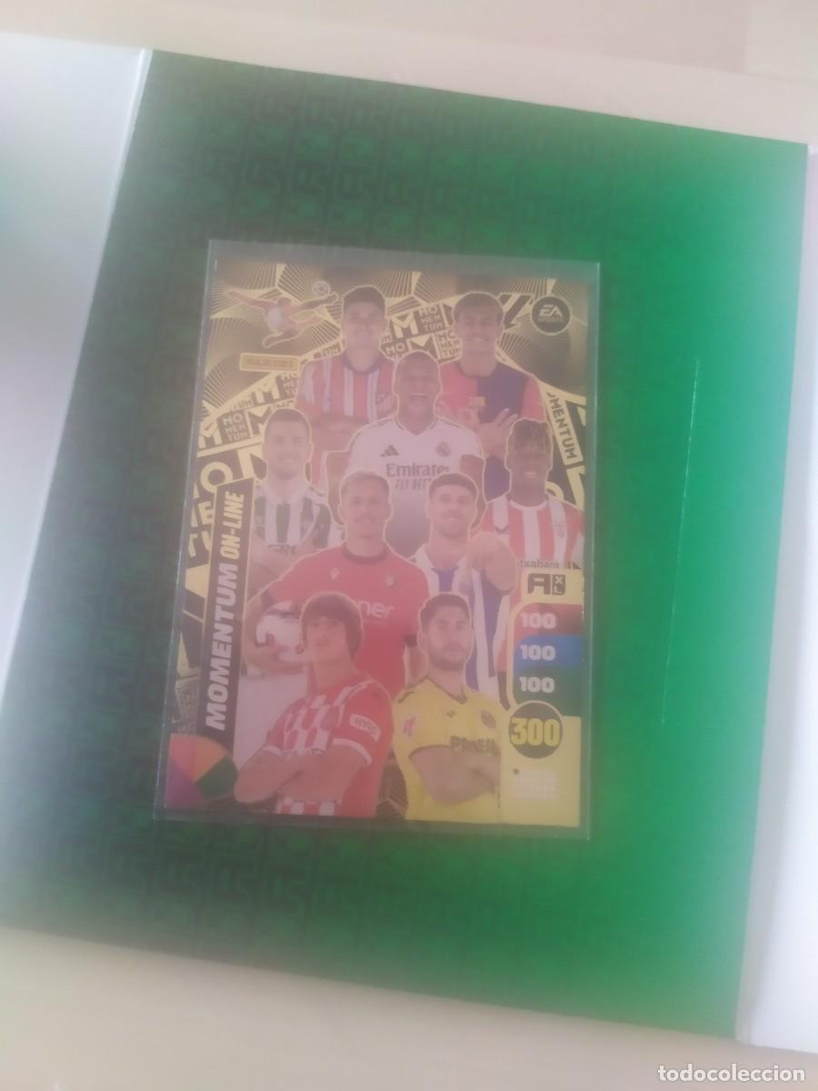 Cromos de f&uacute;tbol: 2 MOMENTUM COVER ADRENALYN 2024-25 Y 2023-24 IMPECABLES 23-24 24-25