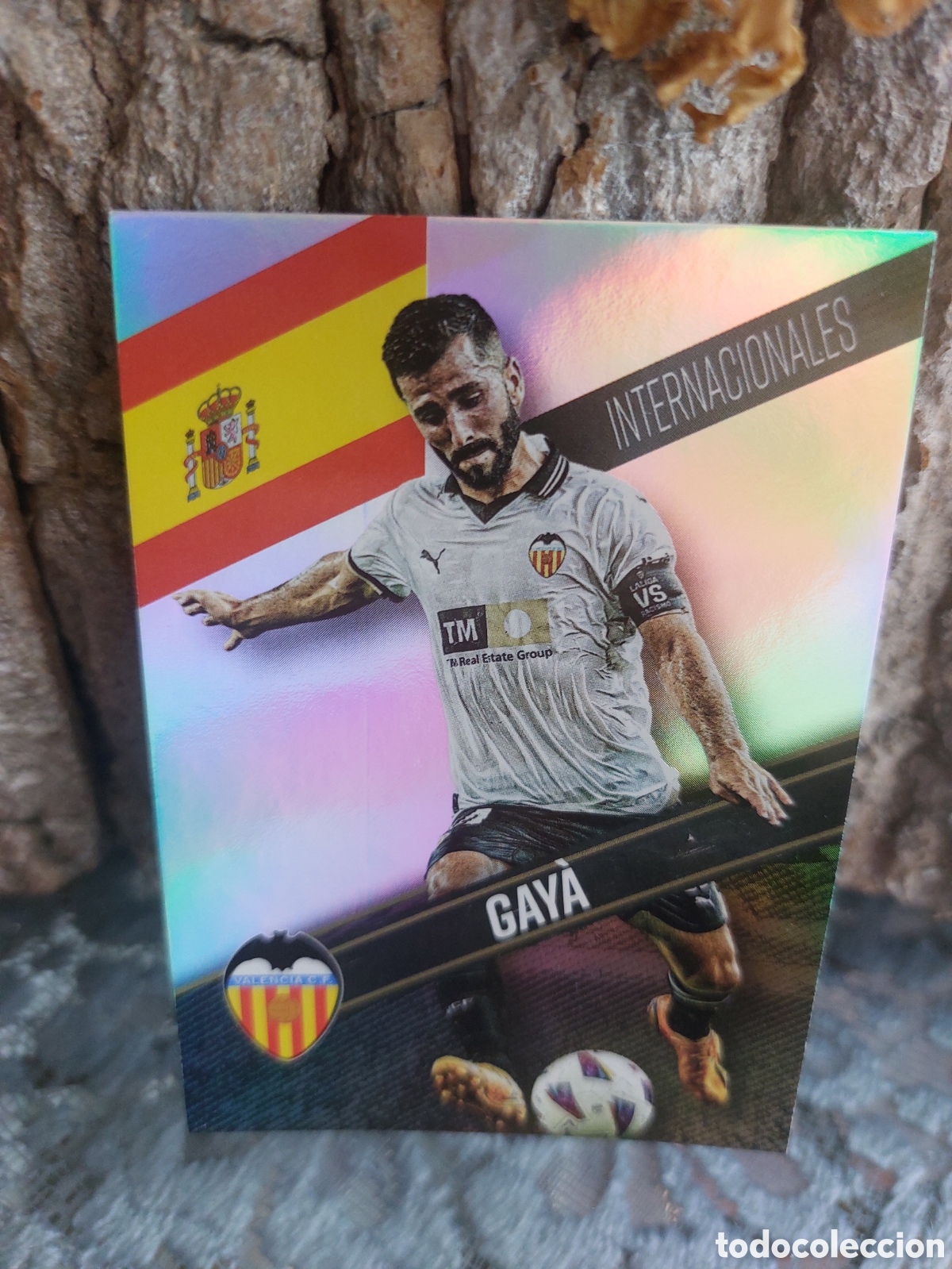 Football Stickers: RAINBOW 43 JOSE GAYA INTERNACIONALES VALENCIA CF MUNDICROMO 23 24 2023 2024 ADNVCF FOOTBALL TREASURE
