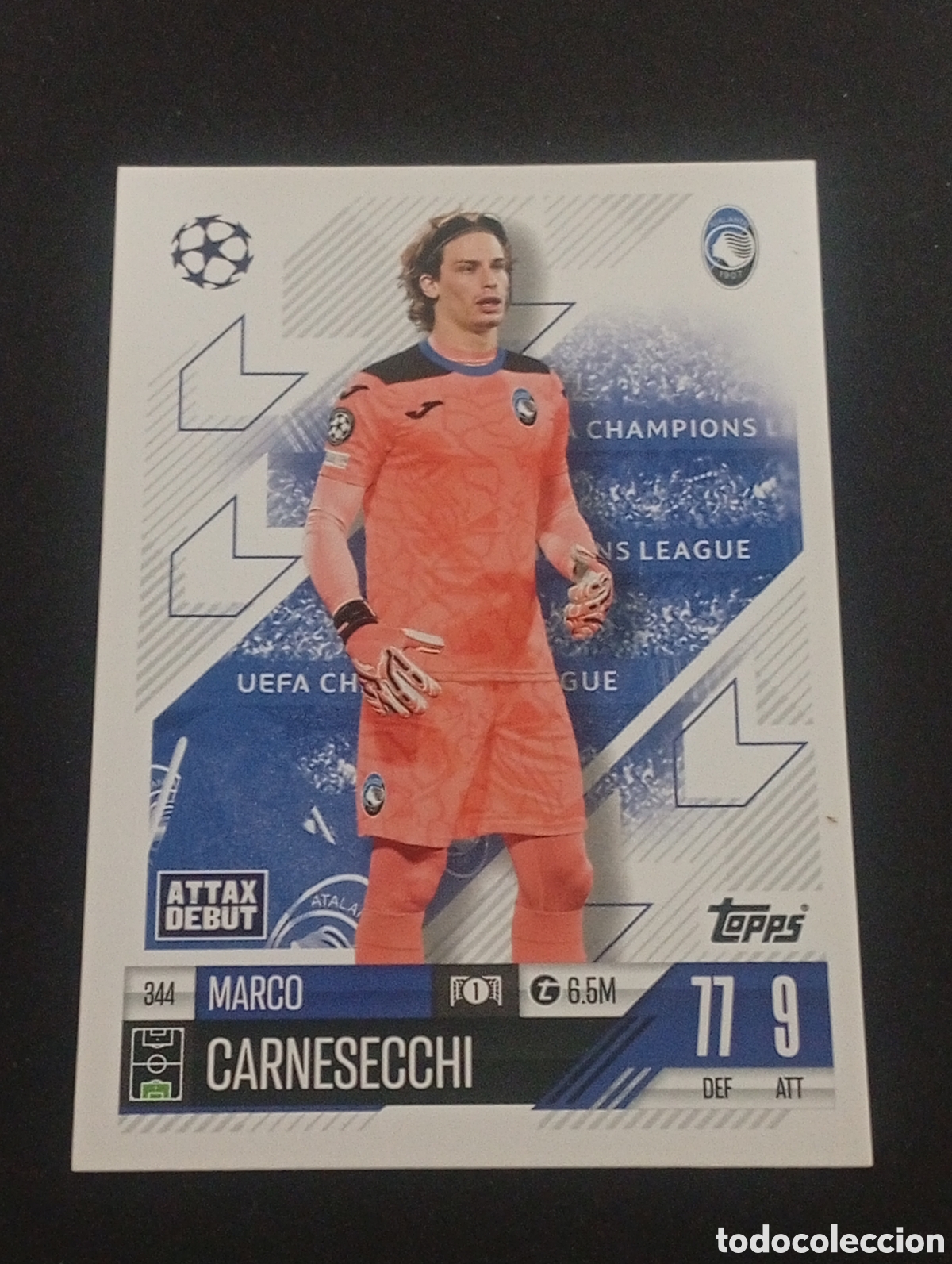 Cromos de f&uacute;tbol: 344 CARNESECCHI ATALANTA TOPPS MATCH ATTAX 2024 2025 24 25 CROMOS CARDS PANINI MEGACRACKS