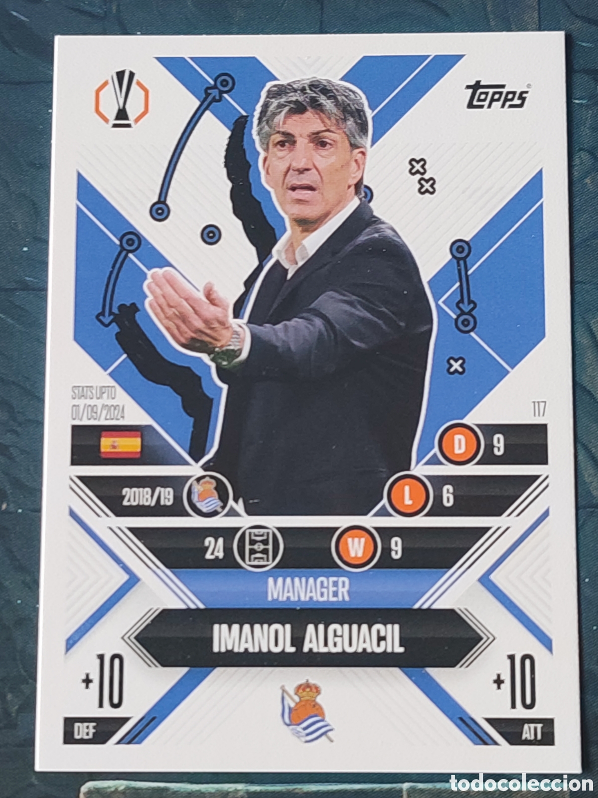 Fu&szlig;ball-Sticker: 117 Imanol Alguacil Real Sociedad de F�tbol Manager Career Match Attax Extra 2024 2025 Topps