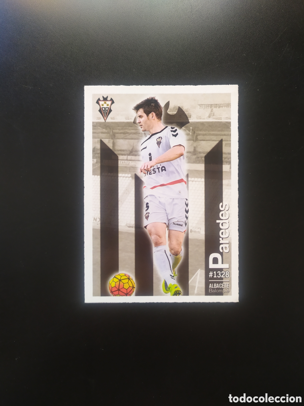 Cromos de Futebol: Mundicromo fichas Liga 2015 2016 15 16 Paredes n&deg; 1328 Albacete