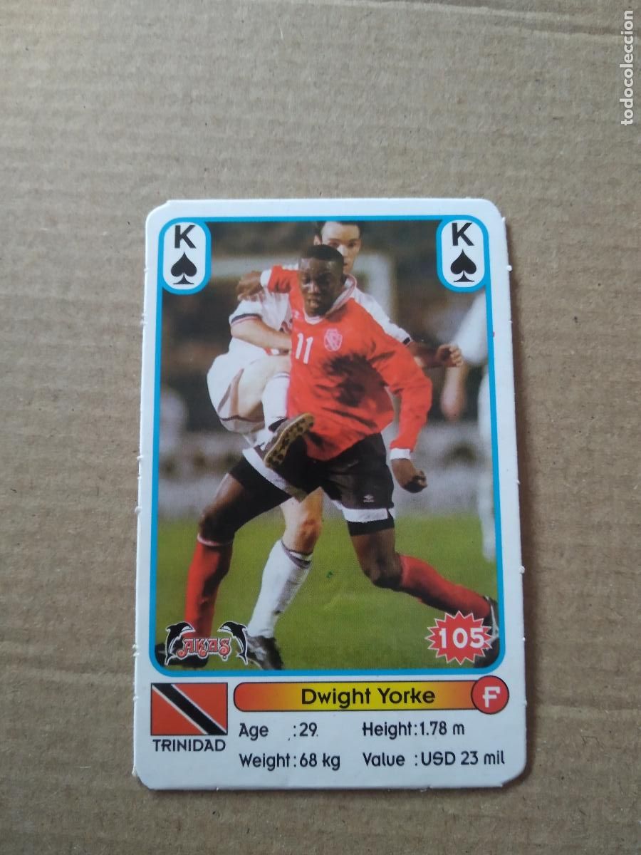 Cromos de Futebol: DWIGHT YORKE CROMO CARTA FUTBOL AKAS FOOTBALL STARS