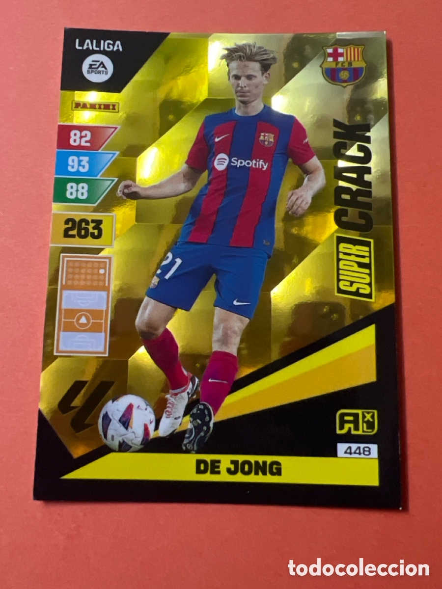 Fu&szlig;ball-Sticker: C493. DE JONG BARCELONA N&ordm; 448 LIGA ADRENALYN XL 2023 2024 PANINI 23 24