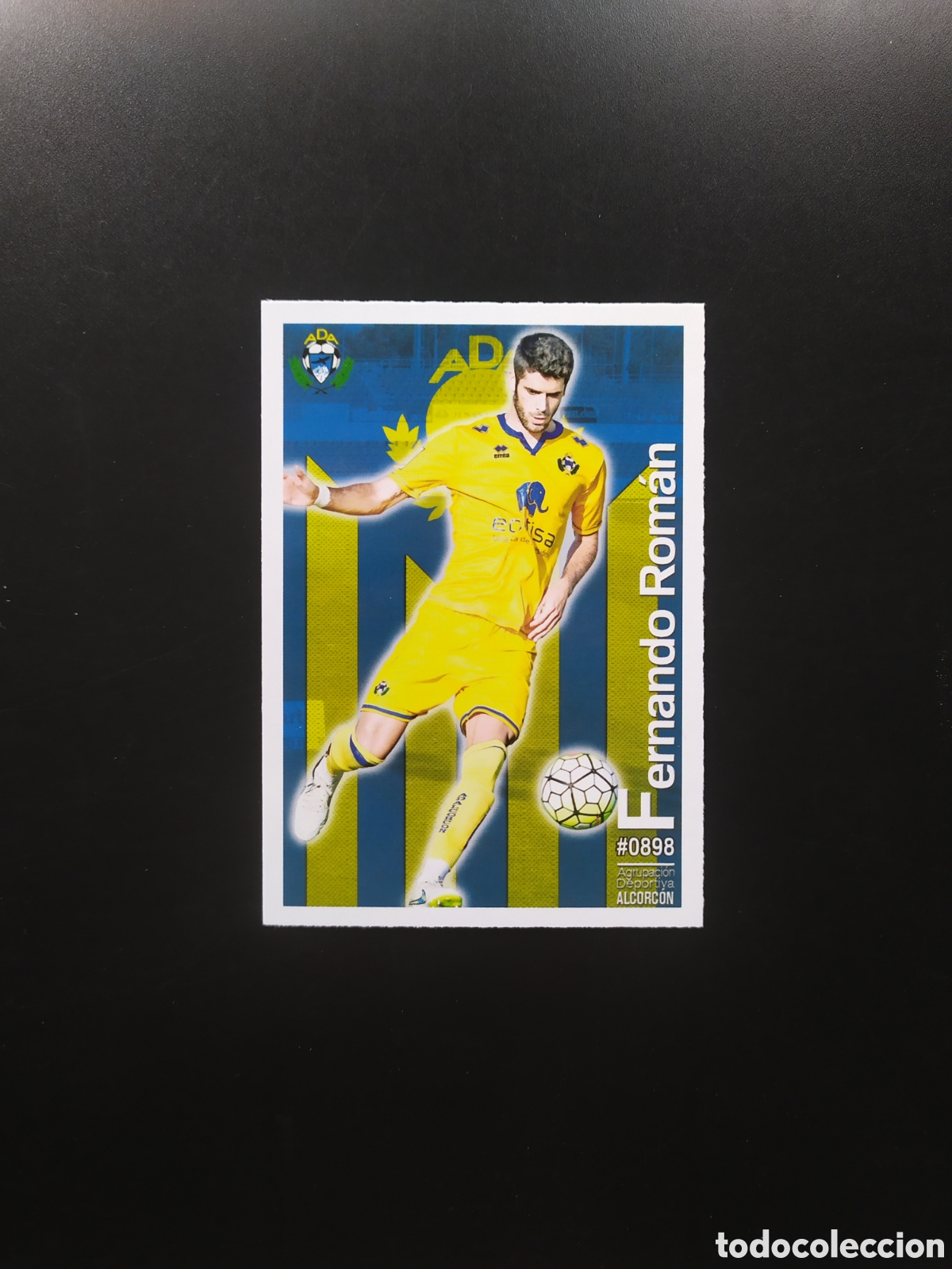 Cromos de Futebol: Mundicromo fichas Liga 2015 2016 15 16 Fernando Rom&aacute;n n&deg; 898 Alcorcon