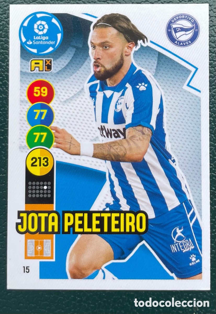 Cromos de F&uacute;tbol: 15 JOTA PELETEIRO DEPORTIVO ALAVES FICHAS ALBUM ADRENALYN XL 2020 2021 20 21 PANINI