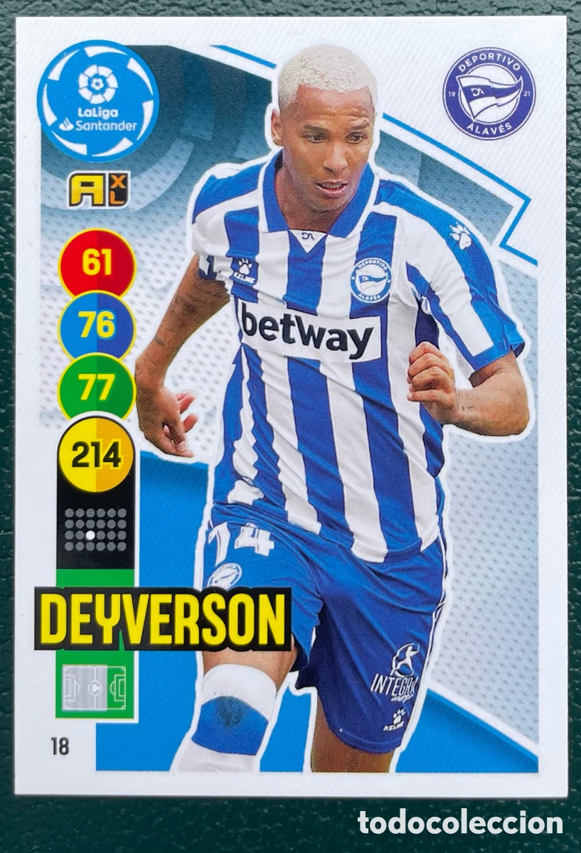 Football Stickers: 18 DEYVERSON DEPORTIVO ALAVES FICHAS ALBUM ADRENALYN XL 2020 2021 20 21 PANINI