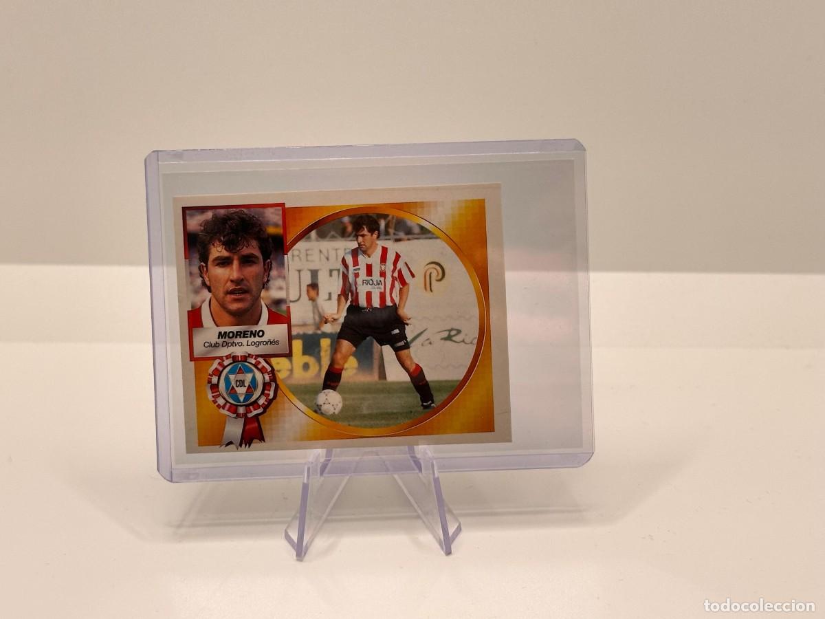 Cromos de F&uacute;tbol: Cromo Moreno Club Deportivo Logro&ntilde;&eacute;s LIGA Este 1994 1995 94 95 Sin pegar