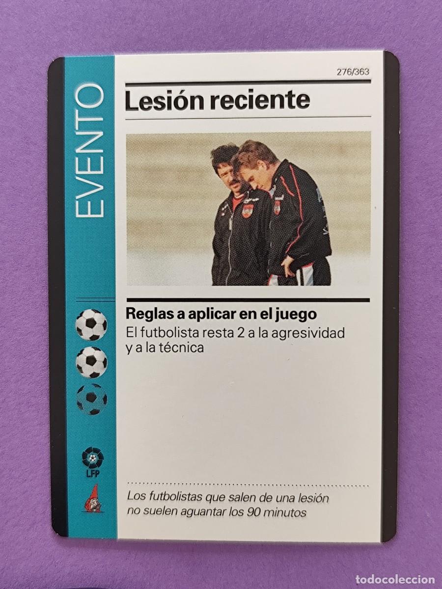Cromos de F&uacute;tbol: EVENTO LESION RECIENTE LIGA 1999 2000 99 00 FUTBOL A LA CARTA ED. MARTINEZ ROCA