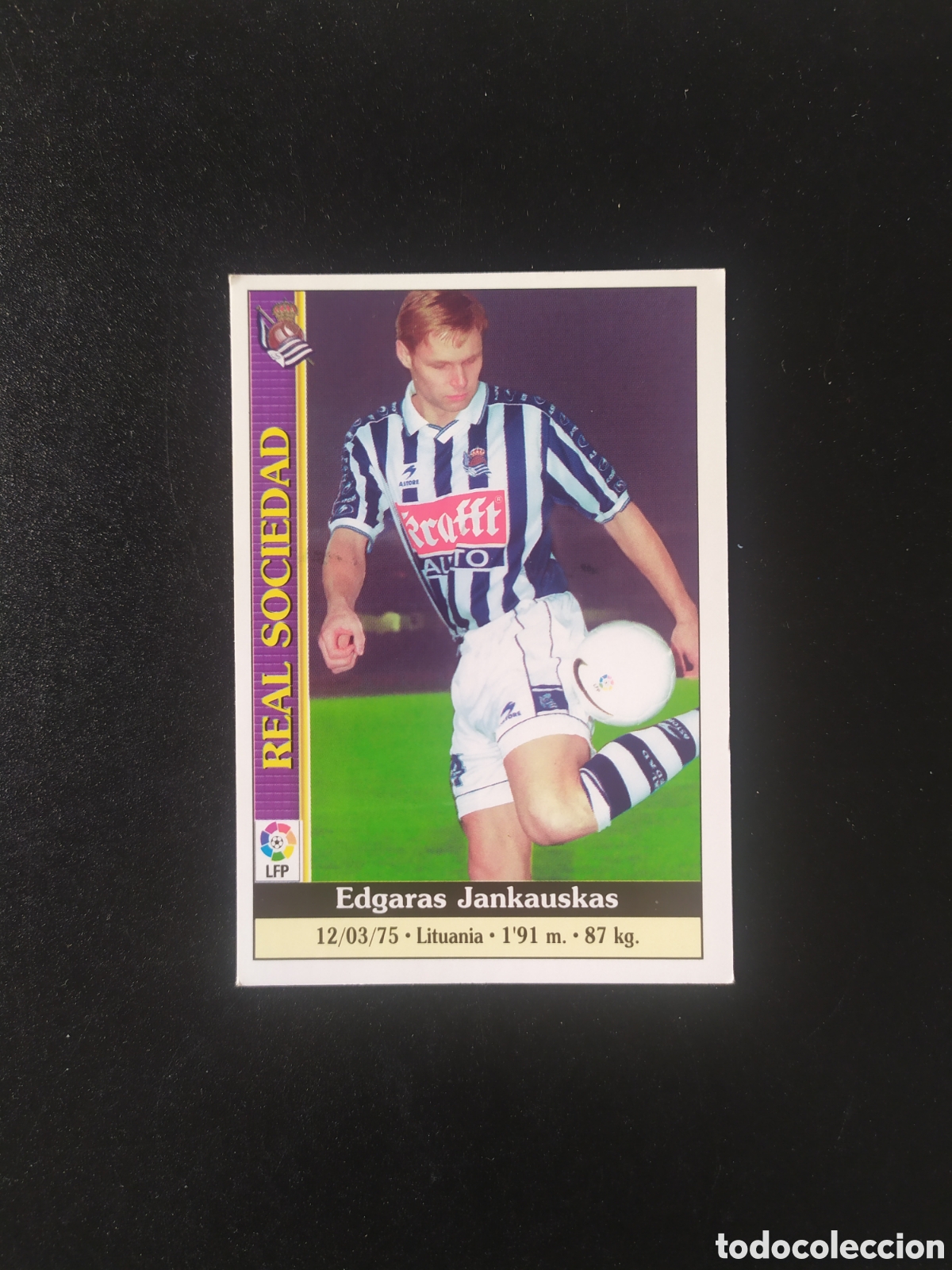 Cromos de f&uacute;tbol: Mundicromo fichas Liga 1999 2000 99 00 Jankauskas n&deg; 628 Real Sociedad