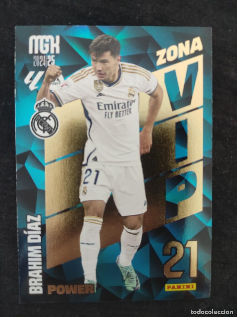 Cromos de F&uacute;tbol: MGK 2024-25. BRAHIM D&Iacute;AZ. ZONA VIP &rdquo;POWER&rdquo;. R.MADRID.