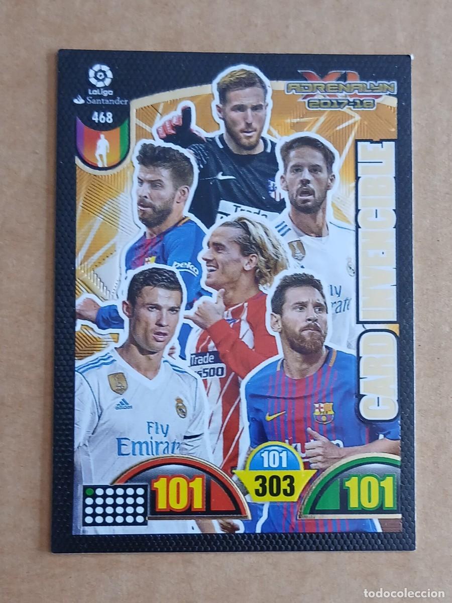 Cromos de Futebol: Cromo n&ordm; 468 CARD INVENCIBLE ADRENALYN XL 2017-2018 de Panini. Estado notable.