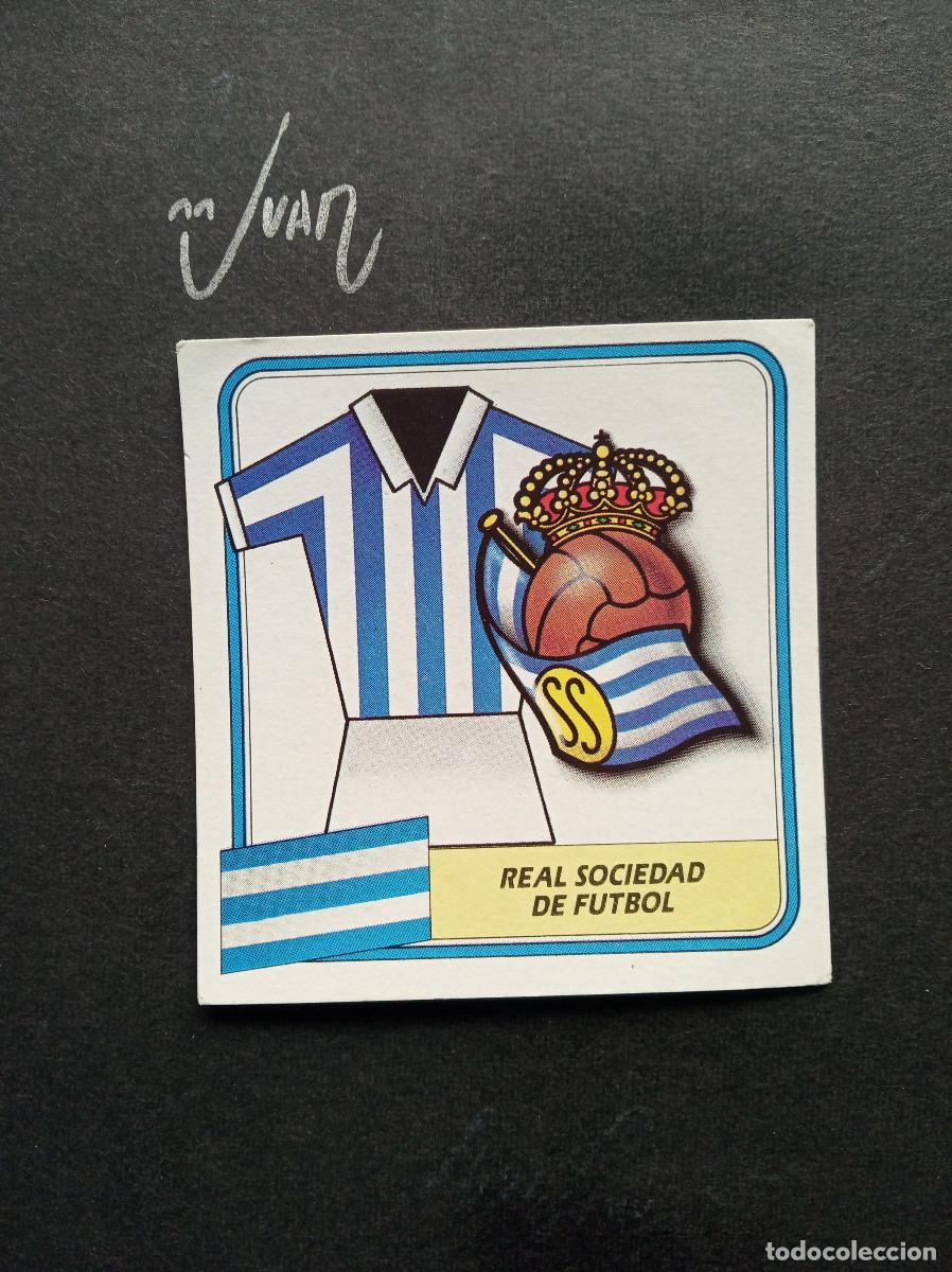 Cartes &agrave; collectionner de Football: UNIFORME Y ESCUDO REAL SOCIEDAD DE FUTBOL ⚽ EDICIONES ESTE &reg; 1989 1990 89 90 SIN PEGAR NUNCA PEGADO