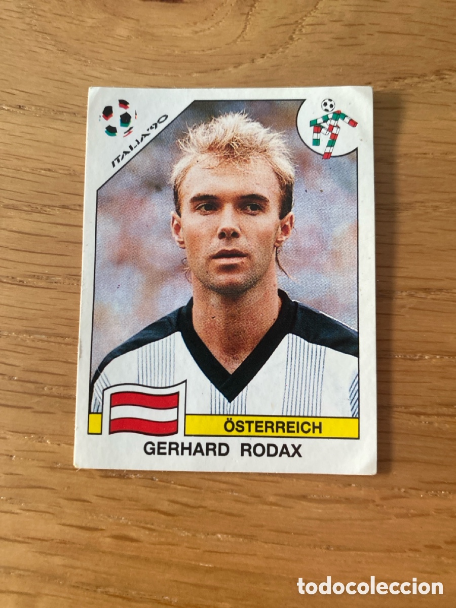 Cromos de f&uacute;tbol: Cromo panini mundial Italia 90 n&uacute;mero 74 Rodax - Stickers album world cup Italy 1990