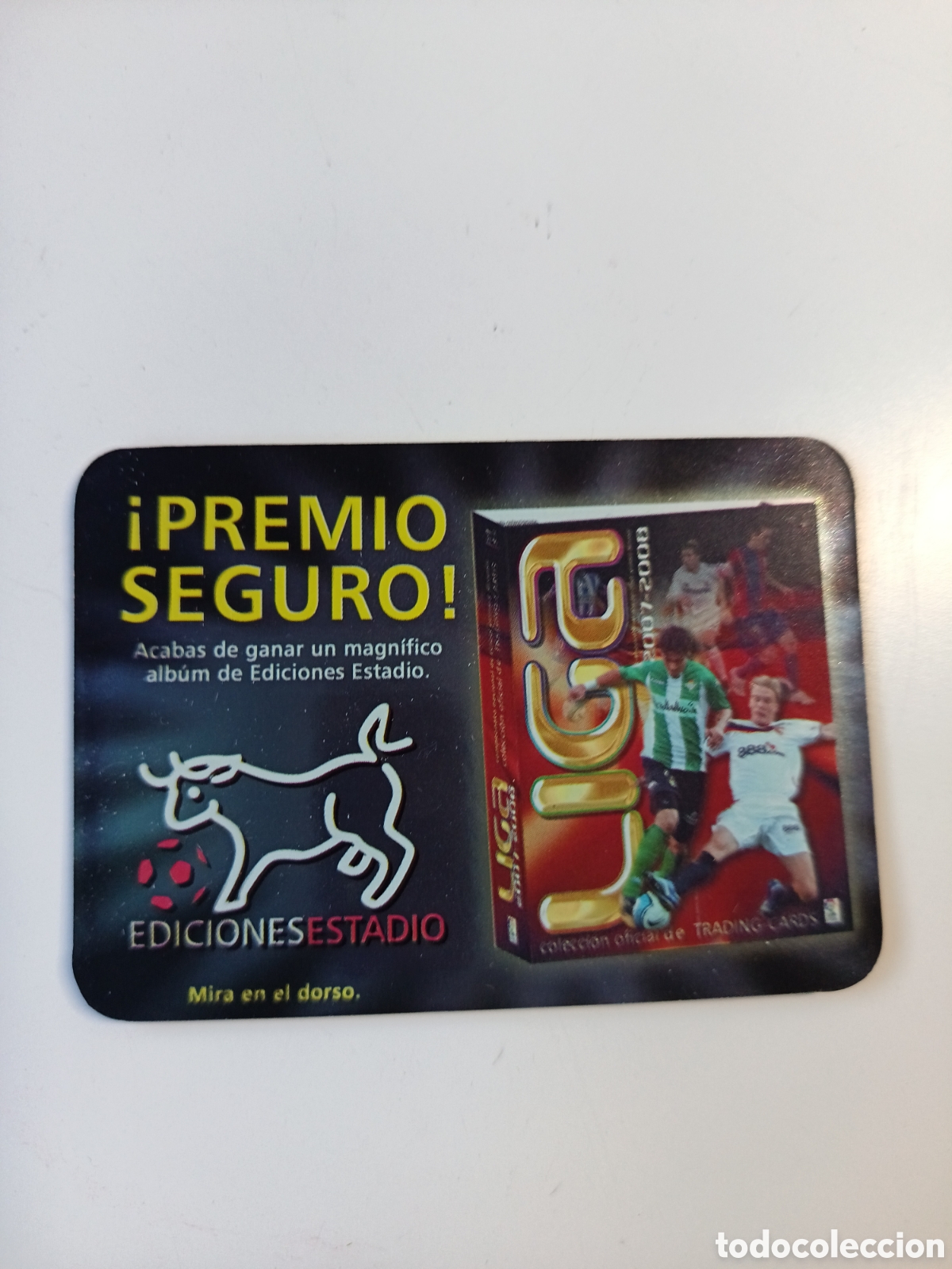 Cromos de Futebol: Premio seguro album Brillo liso mundicromo 2007/2008 ediciones estadio 07/08